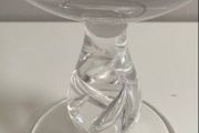 Fabulous vintage  tall Dartington crystal glass  compote dish,