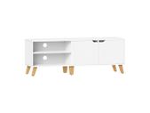TV cabinet stand  with 2 doors white TVs up to 60 inches