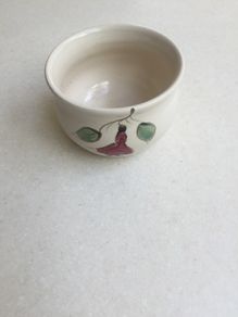 Kylemore pottery fuschia sugar bowl
