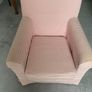 Pink Gingham bedroom Armchair Image 4