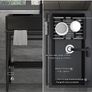 Stainless Steel Washing Sink Hand Wash Sink Commercial Kitchen with Tap for Shop Kitchen Garage Garden 80cm Black Image 4