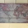 Wooden world map Image 2
