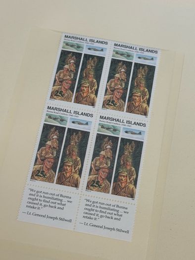 The History of World War II in post stamps