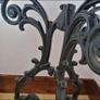 Wooden Table with Cast Iron Base Image 5