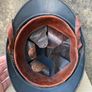 Original WW1 French M15 Adrian Helmet. Infantry Badge. Original paint & liner. Militaria Image 4