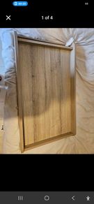 Universal changing top for crib. Oak colour.