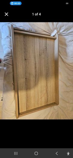 Universal changing top for crib. Oak colour.