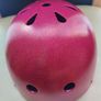 Skate Helmet - Gloss Fluro Pink S/M size Image 4
