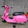 Pink Vespa GTS Super electric ride-on scooter Image 2