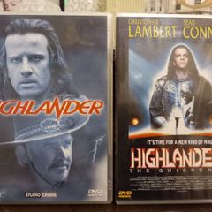 Highlander + Highlander 2 The Quickening DVD bundle sean connery christopher lambert action sci fi fantasy