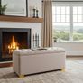 Elegance Storage Ottoman Boucle Upholstery Image 8