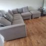 Grey Scattered Cushion Corner Sofa Image 2