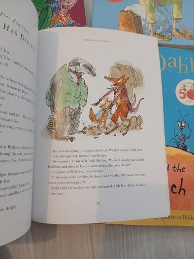 Roald Dahl large coloured illustrated book set