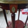 antique French Louis XVI style side table marble top Image 2