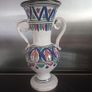Vintage Portugese Crafted Artisan Hand Painted Vase Image 3