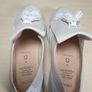 Girls GEOX respira D Thymar loafers leather slip on shoes Size UK 1.5 EU 34 pink white tassel BRAND NEW Image 6
