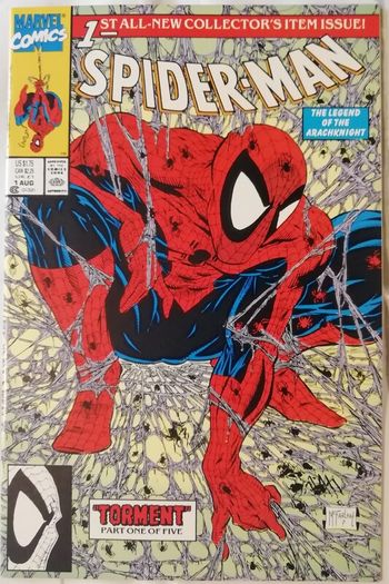 Spider-Man #1- Todd McFarlane - Key Issue (Green Cover) 1990