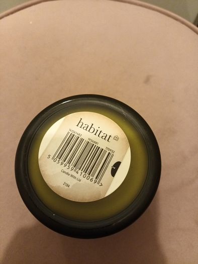 Habitat christmas Green glass candle