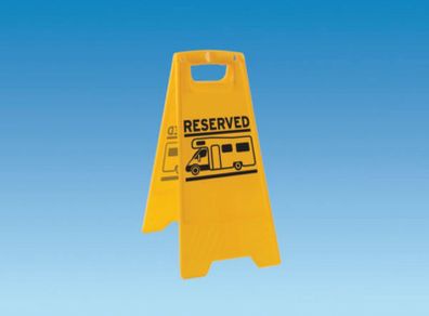 Reserved Sign Caution Board for Caravans / Motorhome