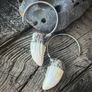 1 Vintage Wild Boar Tusk Ear Hangers 2mm Image 2