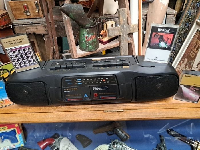 Vintage Twin Cassette Radio Boombox