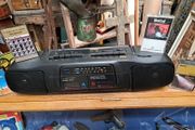 Vintage Twin Cassette Radio Boombox