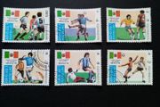 World Cup Mexico Stamps Set Vintage from Laos 1986