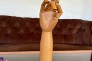 Antique Articulated Wooden Hand Arm Decorative from the Dents Glove Factory Worcester England