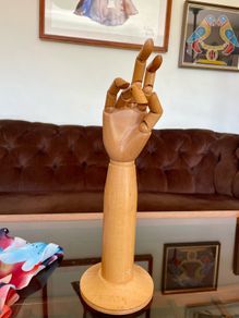 Antique Articulated Wooden Hand Arm Decorative from the Dents Glove Factory Worcester England