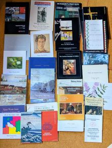 Miscellaneous art catalogue collection