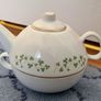 Vintage Royal Tara Trellis Shamrock One Person Teapot and Cup Image 7