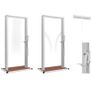 Outdoor Shower with Tray WPC Stainless Steel Image 3