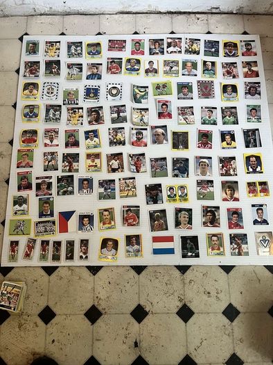 panini football stickers vintage