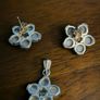 New  silver set with agate Image 2