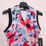 Karl Lagerfeld Multi-Color Red Blue Floral Waist Tie Sleeveless Dress 8UK/36EU/4US Image 10