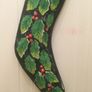 Handmade Wooden Christmas Stocking Decoration Image 4