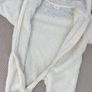 Next Ecru Baby Cosy Fleece Hooded All-In-One Size 0-3 Months Image 5