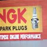 Romac puncture repair classic car poster NGK spark plug large poster Image 3