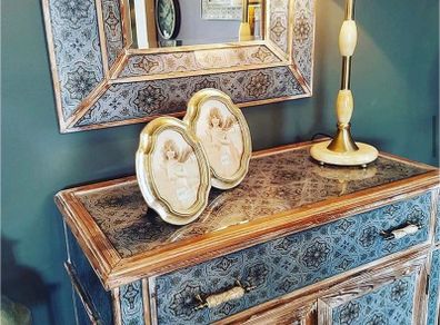 Mindy Brownes cabinet and mirror