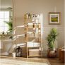 Bamboo Ladder Shelf, 5-Tier Bookshelf Image 3