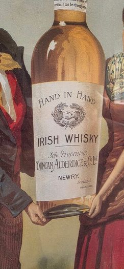 Framed Irish Whisky Advertising - Duncan Alderdice, Newry
