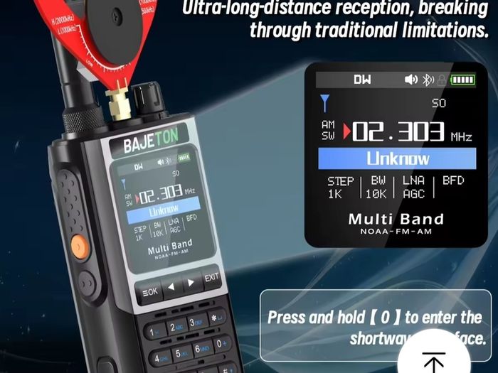 Bajeton Bj-8300  fm am usb lsb 2mhx to 999mhz transceiver