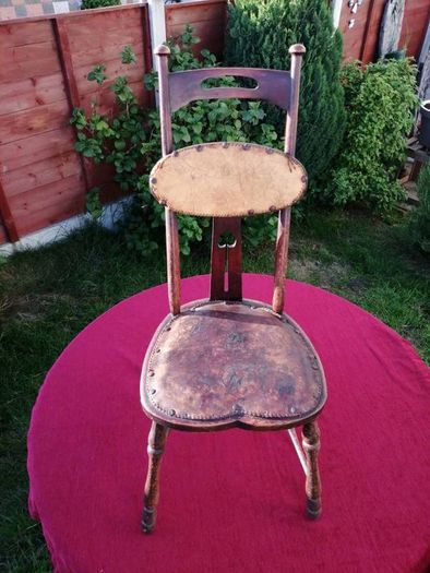 Antique Art Nouveau Rustic Ladies Chair c. 1880