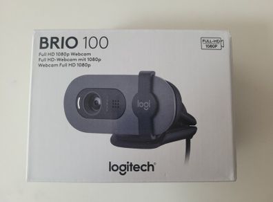Logitech Brio 100 Full HD Webcam - Graphite/black version (Brand New & Unopened)
