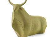 Bull Sculpture - Patinated Bronze