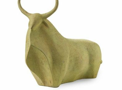 Bull Sculpture - Patinated Bronze