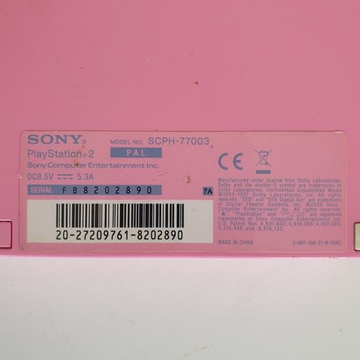 PS2 pink slim SCPH-77003 Faulty READ