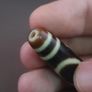 Antique Himalayan Tibetan Circle Square Eyes Agate Dzi Bead Amulet Pendant Image 5