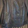 All Saints Men's Black Leather Medium Biker Jacket Image 2