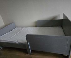 Grey toddler bed